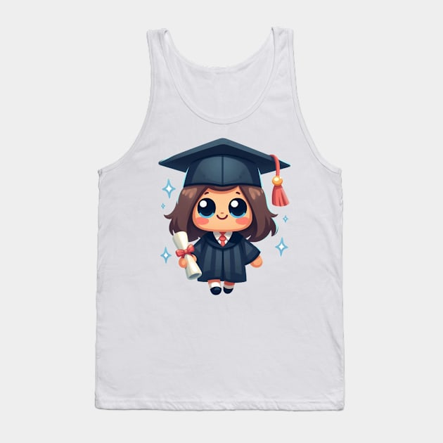 Cute Girl Graduation Tank Top by Dmytro